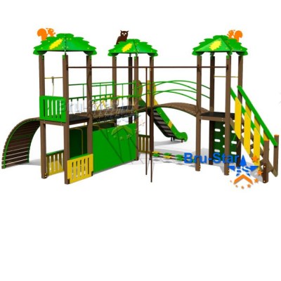 фото детский игровой комплекс для улицы Лесной DK-2003
